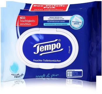 Tempo Feuchte Toilettentücher Sanft & Pur empfindliche Haut (2 x 42 Tücher)