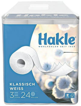 Hakle Klassisch Weiss 3-lagig (24 Stk.)