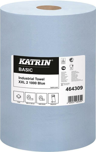 Katrin Basic 464309 Putztuchrolle XXL 2-lagig blau (2 Stk.)