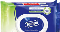 Tempo Feuchtes Toilettenpapier Sanft & Sensitiv Duo-Pack 1-lagig, 2x 42 T&uuml;cher