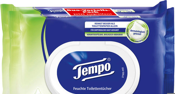 Tempo Feuchte Toilettentücher sanft & sensitiv (2 x 42 Stk.)