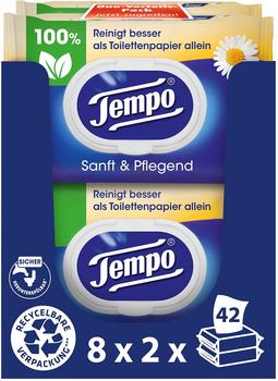 Tempo Feuchte Toilettent&uuml;cher sanft & pflegend 16 Packungen