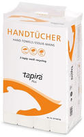 TAPIRA Plus Handt&uuml;cher, 240 x 630 mm, V-Falz, Wei&szlig;/Schwarz