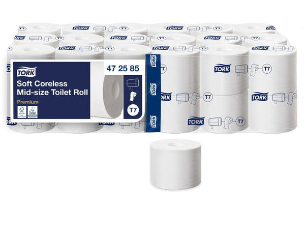 Tork Midi Toilettenpapier T7 Premium 2-lagig weiß (36 Stk.)