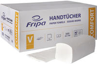 Fripa Papierhandt&uuml;cher V-Falz 25 cm x 23 cm hochwei&szlig; "Comfort" 2-lagig 20x160 St