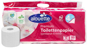 Alouette Premium Toilettenpapier 4-lagig (10 Stk.)