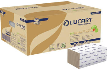 Lucart EcoNatural V2.25 Papierhandtücher 2-lagig 21 x 25,3 cm zick/zack (3800 Stk.)