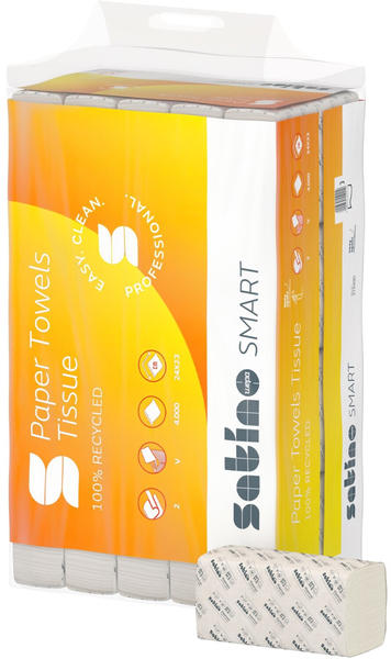 Satino Smart Papierhandtücher V-Falz 276490 (4.000 Tücher)