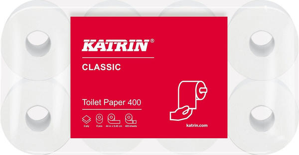 Katrin 14293 Classic 400 Toilettenpapier 2-lagig (6 x 8 Rollen)