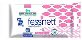 Fess'Nett Cotton Flower Wet Toilet Paper (20 wipes)