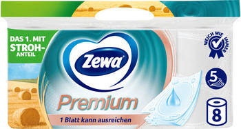 Zewa Premium Toilettenpapier 5-lagig weiß (8 Rollen)