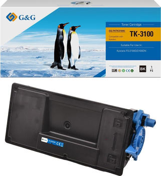 G&G TK3100 Toner kompatibel mit Kyocera TK-3100 Schwarz 1x