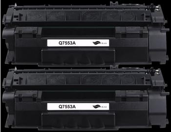 Inbusco 2x Toner Kompatibel für HP Laserjet 1160 1320 3300 2727 Q5949A Q7553A IBC 1 (Schwarz) 4260617529776