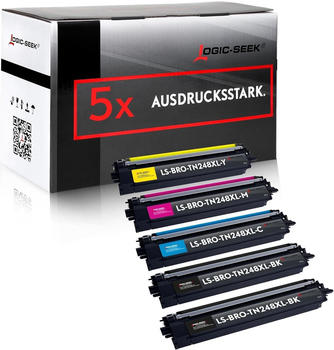 Logic-Seek ersetzt Brother TN-248XL 5er Pack