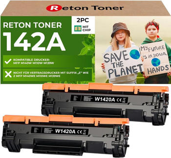 Reton Toner ersetzt HP W1420A Doppelpack