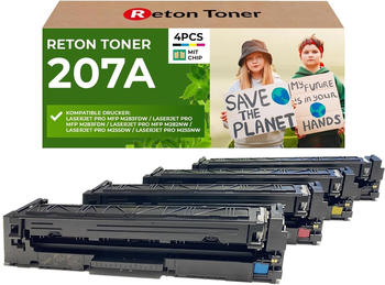Reton Toner ersetzt HP 207A 4er Pack