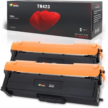 TONER EXPERTE ersetzt Brother TN-423BK Doppelpack