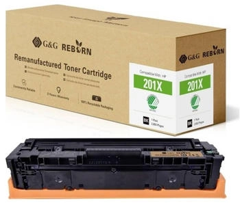 G&G ersetzt HP 201X Kompatibel Schwarz 2800 Seiten Reborn remanufactured 21257