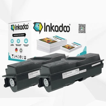 Inkadoo sparset kompatibel zu Kyocera 1T02LY0NL0 / TK-160 enthält 2x Tonerkartusche Schwarz (BK)