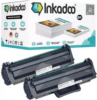 Inkadoo Kompatibel Toner für Samsung ML-1660 Series enthält 2x Tonerkartusche (BK)