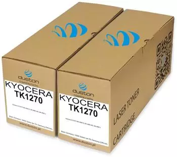 Duston 2x TK1270 Schwarz kompatibel mit Kyocera ECOSYS MA4000/MA4000fx/MA4000wifx – ca. 10.000 Seiten (5% Deckung)