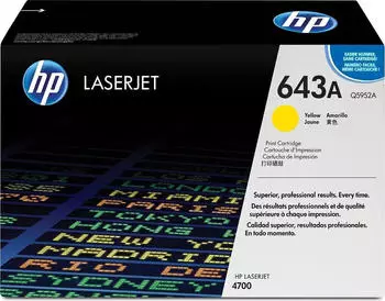 HP 643A Tonerpatrone gelb, 10000 Seiten (Q5952-67901)