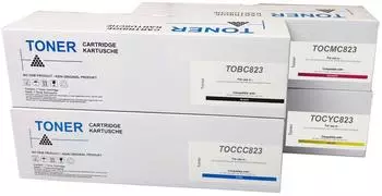 ABC Eco Kompatibles Toner-Set 4x für Oki C823, C833, C843