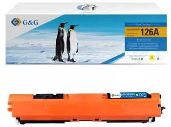 G&G Tonerkartusche, kompatibel mit HP 126A / CE312A, gelb, 1000 Seiten (14391)