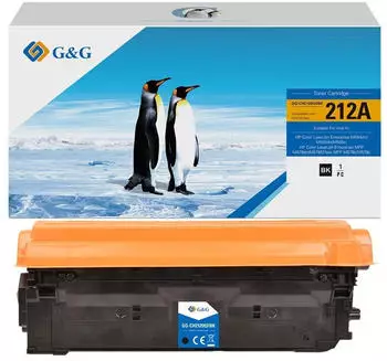 G&G Toner kompatibel mit HP 212A (W2120A), schwarz, ca. 5500 Seiten (NTCH2120QFBK)