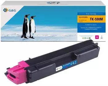 G&G Toner kompatibel mit Kyocera TK590M, magenta, 5000 Seiten (14434)