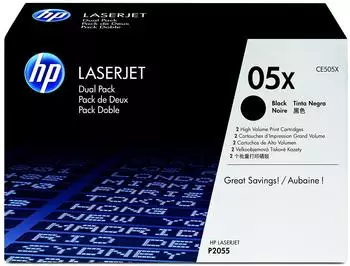 HP 05X schwarz (CE505XD) Doppelpack