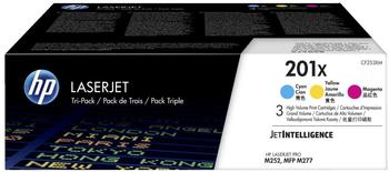 Hewlett-Packard HP Nr. 201X 3er-Pack cyan/magenta/gelb (CF253XM)