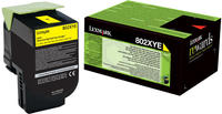 Original Lexmark 80C2XYE / 802XY Toner gelb