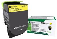 Lexmark 71B20Y0 Toner Gelb 2300 Seiten Original