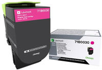 Lexmark 71B0030 Toner Magenta 2300 Seiten Original