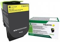 Lexmark 71B2HY0, Lexmark 71B2HY0 Toner gelb (ca. 3500 Seiten) (original)