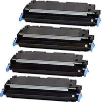 TonerPartner Toner, kompatibel zu HP Q6470A/501A / cyan-magenta-yellow-black...