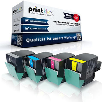 Print-Klex PR-QHCX317A24 ersetzt Lexmark 71B20K0/71B20C0/71B20M0/71B20Y0 4er Pack