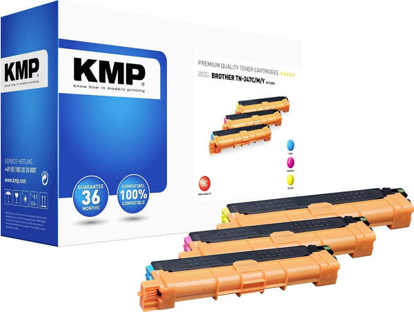 KMP B-T125X ersetzt Brother TN-247C/M/Y 3er Pack