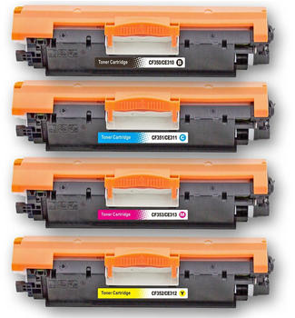 D&C ersetzt Tonerset für HP LaserJet Pro 100 Color MFP M 175 q kompatibel zu HP 126A alle Farben