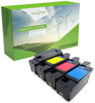 Green2Print Toner Toner-Set, 4 Kartuschen 1x 2000, 3x 1400 Seiten passend für Dell E525W 0719377943598