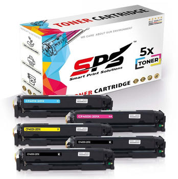 SPS Smart Print Solutions SPS Kompatibelkassetten CF400X Schwarz, CF401X Cyan, CF402X Gelb, CF403X Magenta