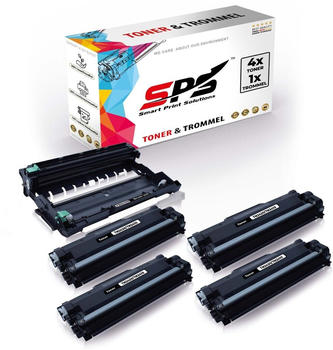 SPS Smart Print Solutions SPS 5er Multipack Set Kompatibel für Brother TN-2420, DR-2400