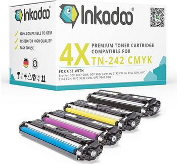 Inkadoo ersetzt Brother TN-242 4er Pack