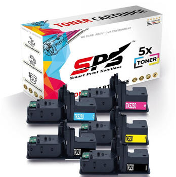 SPS Smart Print Solutions SPS 5x Multipack Set Kompatibel für Kyocera ECOSYS M 5521 cdw (TK-5230C, TK-5230M, TK-5230Y, TK-5230K)