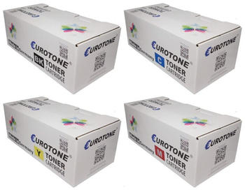 Eurotone 4x Toner für Xerox 06R01395 Black Schwarz / 06R01398 Blau Cyan / 06R01397 Rot Magenta / 06R01396 Gelb Yellow