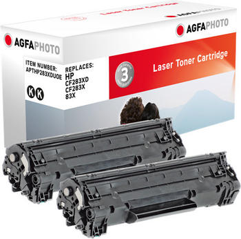 AgfaPhoto APTHP283XDUOE ersetzt HP CF283XD Doppelpack
