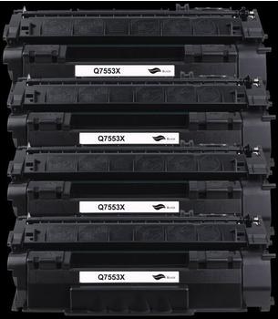 Inbusco 4x Toner Kompatibel für HP Laserjet 1320 / TN 3390 / 3392/ Q5949X/Q5953X / 49X/53X (Schwarz) 4260617528670