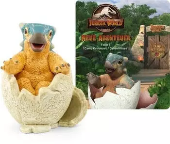 Tonies Jurassic World: Neue Abenteuer - Folge 1: Camp Kreidezeit / Geheimnisse