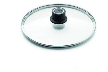 Woll Sicherheitsglasdeckel, rund, 28 cm, mit permanenter Entlüftung, transparent